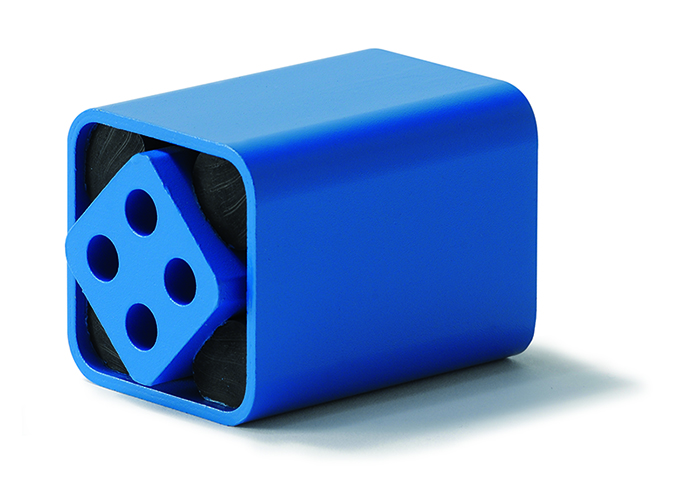 ROSTA Gummifedertechnologie — Funktionsprinzip mit Gummischnüren im Außengehäuse